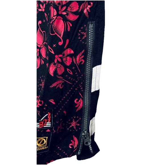 Square Zero Men's Small Black / Multicolor Shirt Embroidered / Side Zip Dbl Side - Picture 5 of 7